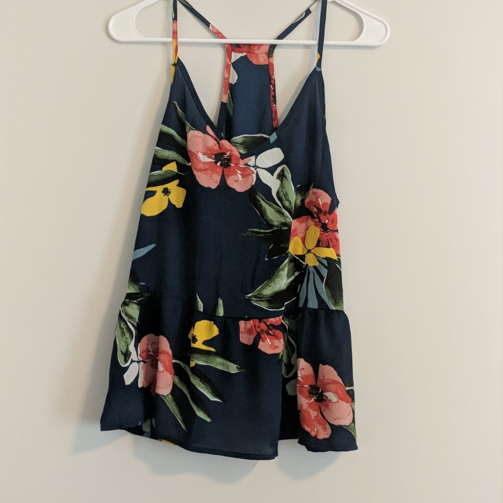 Racerback Floral tank